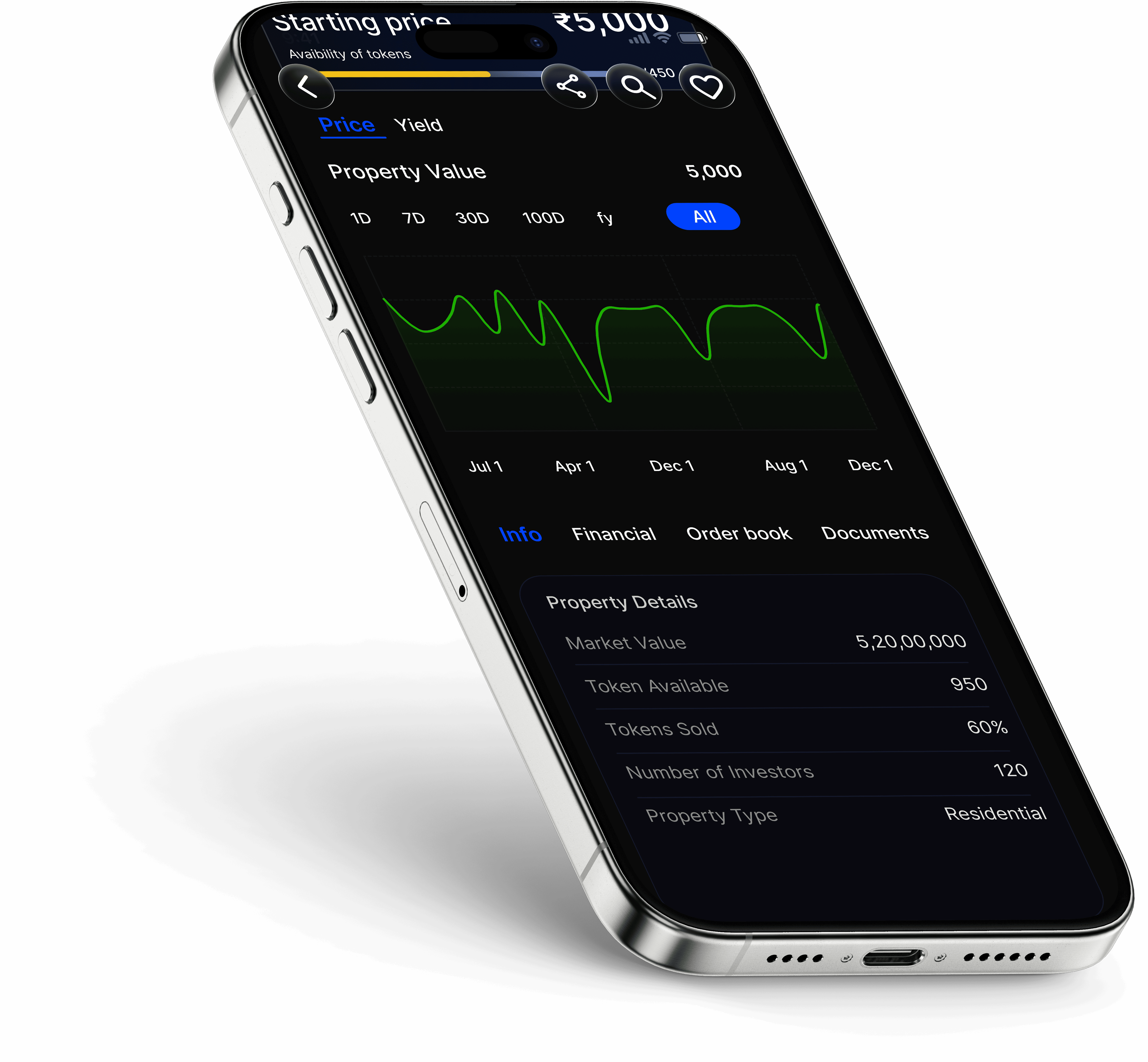 Lirion app mockup step 2